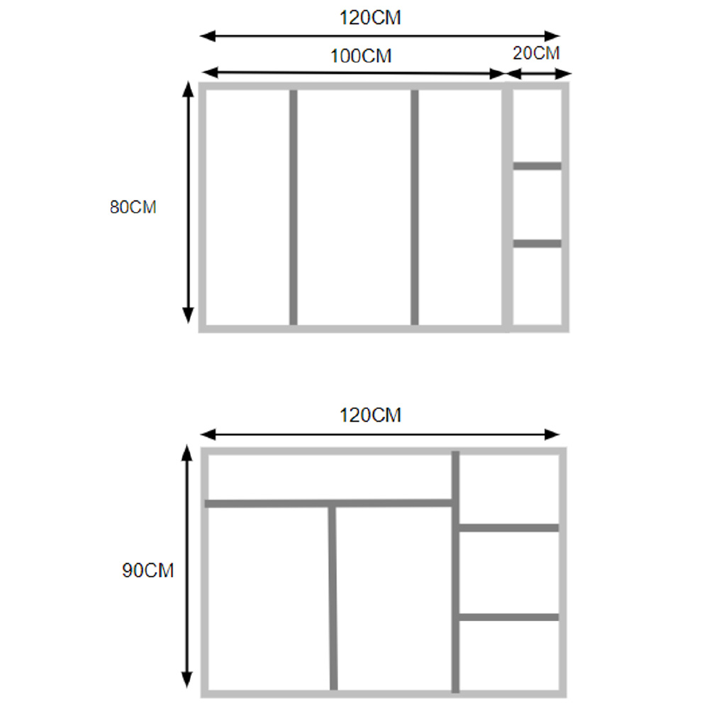 Cocina integral 120cm Chocolate