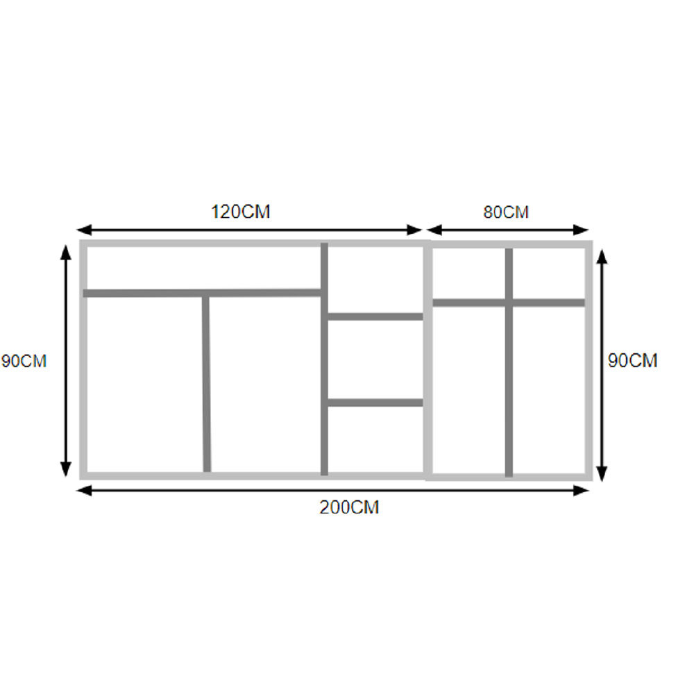 Cocina integral 200cm Chocolate