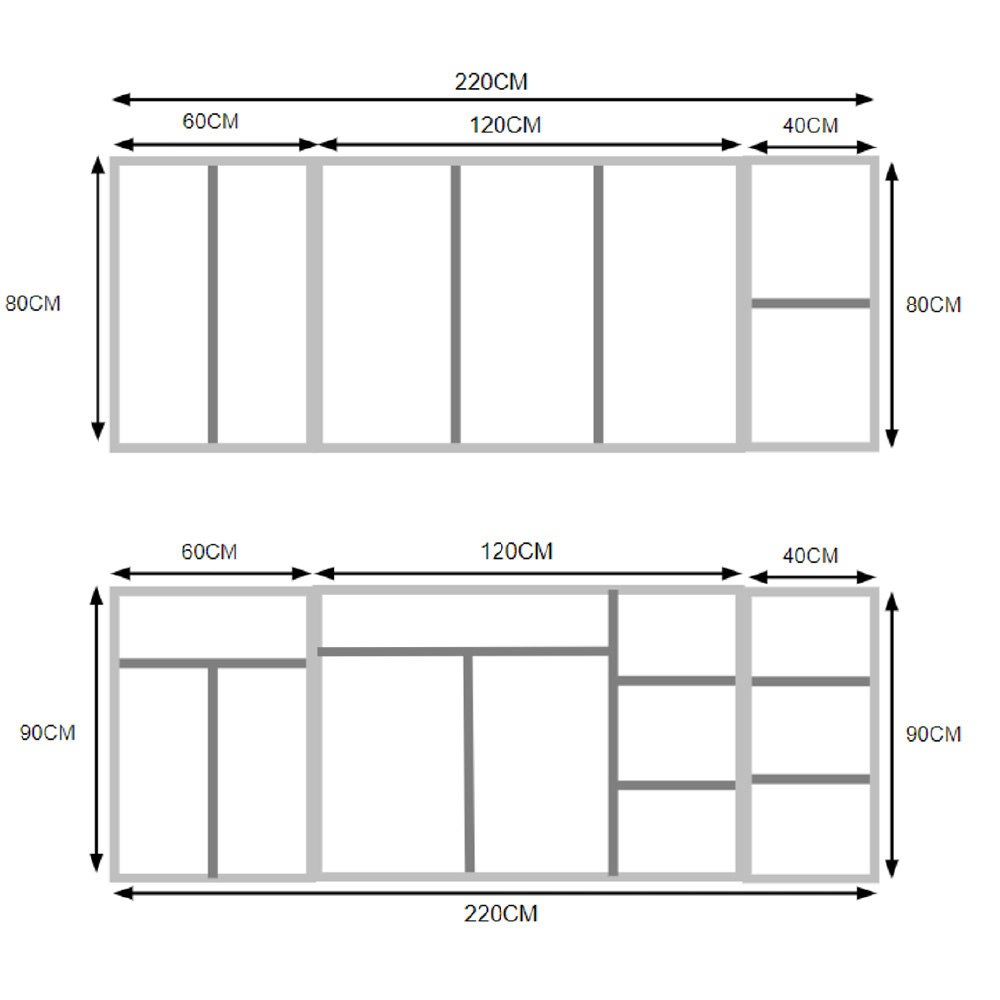 Cocina integral 220cm Chocolate