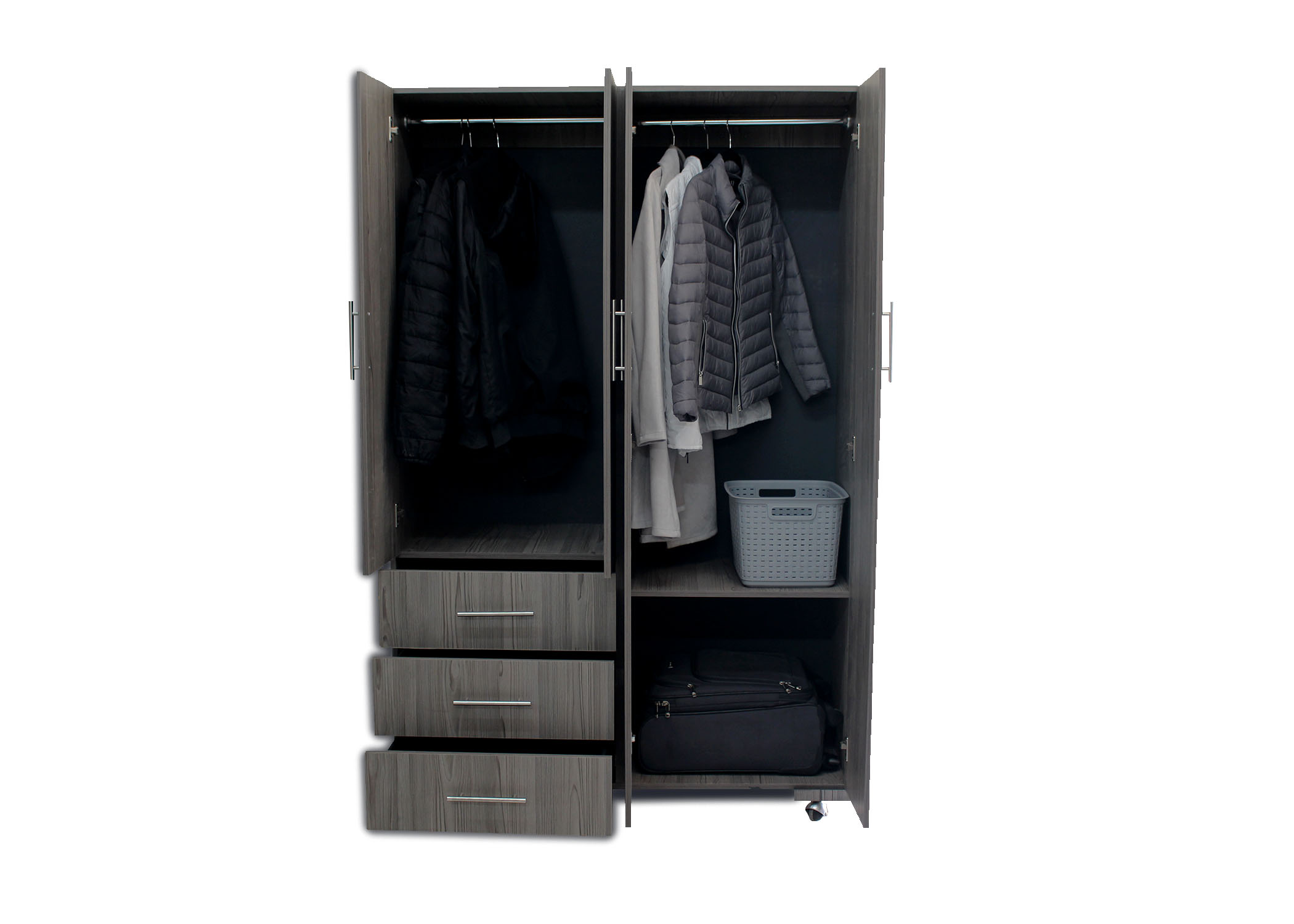 Closet Gris Betas de madera 120 cm